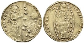 CRUSADERS. Beyliks of Western Asia Minor. After 1348. Ducat (Electrum, 21.5 mm, 3.38 g, 7 h), late 'K' Series, imitating the Venetian ducats of Andrea...