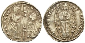 CRUSADERS. Beyliks of Western Asia Minor. After 1348. Ducat (Gold, 22 mm, 3.45 g, 3 h), late 'K' Series, imitating the Venetian ducats of Andrea Danto...