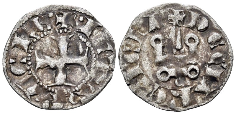 CRUSADERS. Principality of Achaea. Jean de Gravina, 1322-1333. Denier Tournois (...