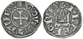 CRUSADERS. Duchy of Athens. Guy II de la Roche, 1287-1308. Denier Tournois (Billon, 19 mm, 0.97 g, 2 h). + :G: DVX: ATH: around cross pattée. Rev. + :...