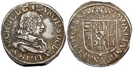 FRANCE, Provincial. Lorraine, Duchy. Charles IV, 1624-1634, 1661-1670. Teston (Silver, 30.5 mm, 9.05 g, 7 h), Nancy, 1632. +CAROLVS D G DVX LOTH MARCH...