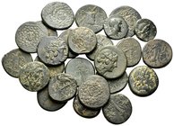 PONTOS. Amisos, Dia and Sinope, Circa 1st century BC. (Bronze, 150.00 g). An interesting group of twenty-five (25) bronze coins from northern Asia Min...