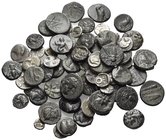 ASIA MINOR. Circa 5th - 1st century BC. (55.00 g). A interesting study group of seventy-seven (77) fractional Greek Silver and Bronze coins mainly fro...