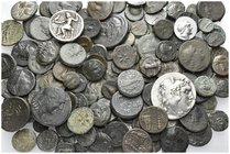 GREEK. Circa 4th - 1st century BC. (750.00 g). Lot of One Hundred and fourty-nine (149) Silver and Bronze coins from Magna Graecia through Asia Minor,...