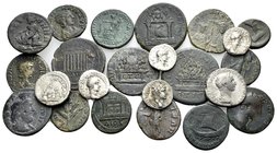 ROMAN PROVINCIAL. Circa 1st-3rd Century and later. (147.00 g). Lot of twenty-three (23) silver and bronze Roman provincial coins, including a Byzantin...