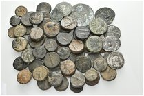 GREEK, ROMAN & ROMAN PROVINCIAL. Circa 3rd century BC - 3rd century AD. (350.00 g). A lot of sixty-seven (67) Silver and Bronze coins, including many ...