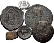 MISCELLANEOUS. Greek, Byzantine and Medieval. Circa 5th century BC - 14th century AD. (40.20 g). An assorted lot of six (6) Silver and Bronze coins, c...