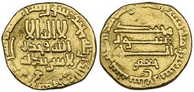Abbasid First Period dinars (3), comprising 177h Ja‘far, 19x li’l-khalifa | al-Amin, and 206h, rev., plain, 3.81, 3.86, 3.58g (Bernardi), clipped, gen...