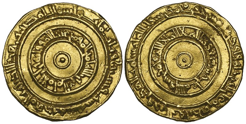 Fatimid, al-‘Aziz (365-386h), dinar, al-Mahdiya 366h, 4.16g (Nicol 798), very fi...