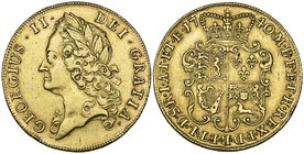 George II, intermediate head, two-guineas, 1740/39 (S. 3668), very fine

Estimate: GBP 1400 - 1600