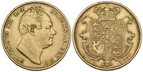 William IV, sovereign, 1837, surface scratch behind head, fine to good fine

Estimate: GBP 350 - 450