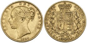 Victoria, young head, sovereign, 1839 (Marsh 23), about fine

Estimate: GBP 700 - 900