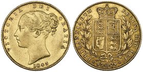 Victoria, young head, sovereigns (2), 1842, closed 2 in date, 1843 (Marsh 25, 26), very fine and about very fine (2)

Estimate: GBP 500 - 700