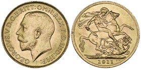 George V, sovereign, 1911 c, mint state, with typical bagmarks

Estimate: GBP 250 - 300