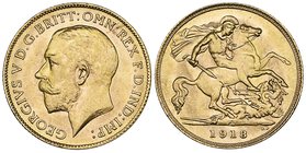 George V, half-sovereign, 1918 p, virtually as struck, rare

Estimate: GBP 2000 - 3000