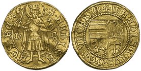 Hungary, Wladislaus I (1440-44), goldgulden, Nagyszeben, 3.59g (Lengyel 22/7A), a little buckled, about extremely fine

Estimate: GBP 1200 - 1500