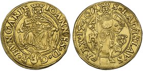 Hungary, John I (1526-40), goldgulden, Kolozsvar, 1540, 3.51g (Lengyel 157/1/1540), lightly buckled, good very fine

Estimate: GBP 1000 - 1200