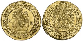 Hungary, Matthias II (1608-19), ducat, Kremnitz, 1611, 3.42g (F. 81), minor striking flaw, extremely fine

Estimate: GBP 400 - 500