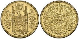 India, Hyderabad, Mir Usman Ali Khan, mohur, 1342h, year 13, 11.17g (F. 1165; Y. 57a), virtually as struck, unlisted regnal year

Estimate: GBP 700 ...
