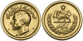 Iran, Mohammad Reza Pahlawi (1941-1979), gold pahlawi, 1330h, head in high relief (KM 1150), about uncirculated and scarce

Estimate: GBP 350 - 450