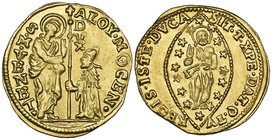 Italy, Venice, Giovanni Delfino (1356-61), ducat, 3.53g (F. 1224), very fine; Aloysius Mocenigo IV (1763-78), zecchino, 3.47g (F. 1434), about extreme...