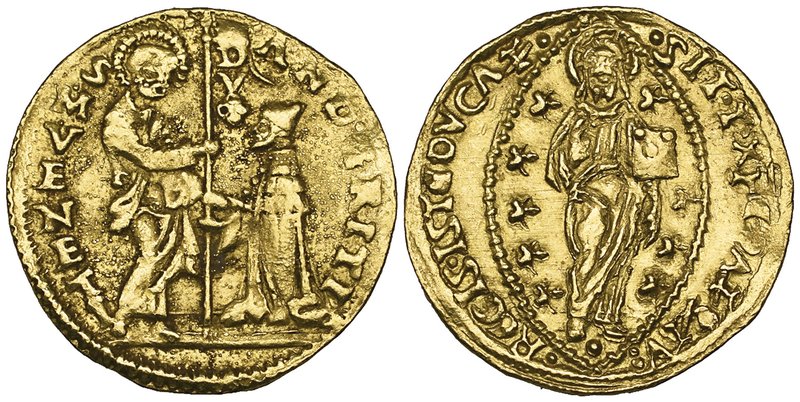 Italy, Venice, Antonio Venier (1382-1400), ducat, 3.53g (F. 1229), edge nick, ab...