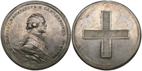 Russia, Paul I, Coronation, silver medal, by C. Leberecht, similar to lot 479 above but Leberecht f. below bust, 43.5mm, 34.72g (Bitkin M227; Diakov 2...