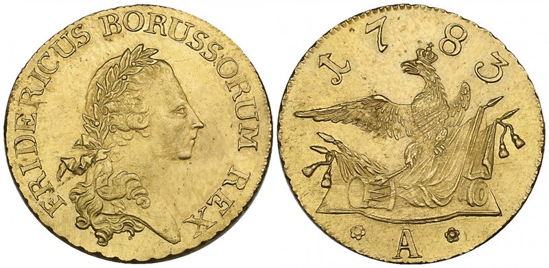 Prussia, Frederick the Great, frederick d’or, 1783 a, Berlin mint, 6.68g (F. 241...