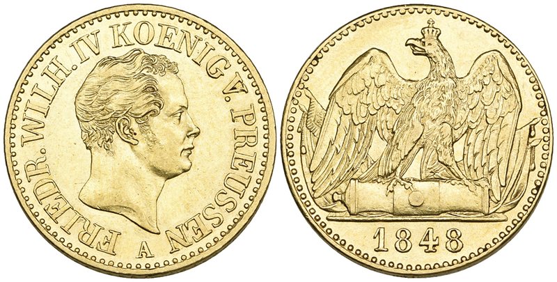 Prussia, Friedrich Wilhelm IV (1840-1861), double frederick d’or, 1848 a, Berlin...