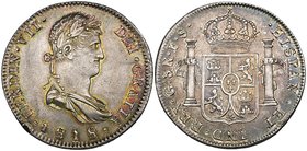 Mexico, Fernando VII, local mints, comprising: Durango, 8-reales (3), 1812, RM, value R8, porous, almost fine, rare, 1816, MZ, 1821, CG, bust variety;...