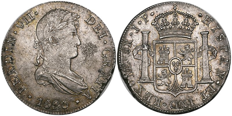 Peru, Fernando VII, Lima, 8-reales, 1820, 2-reales (2), 1816, 1819, 1-real, 1821...
