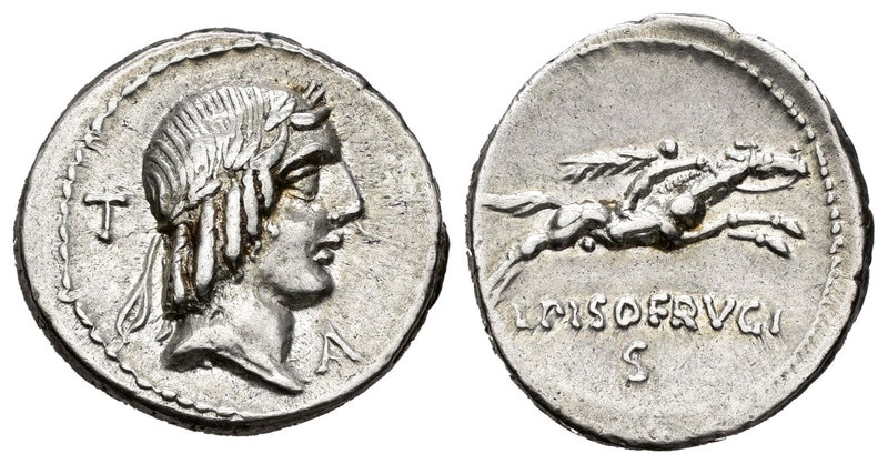 Calpurnia. Denario. 64 a.C. Roma. (Ffc-266). (Cal-308h). Anv.: Cabeza laureda de...