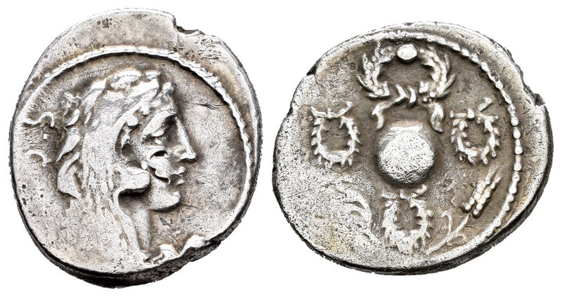 Cornelia. Denario. 56 a.C. Roma. (Ffc-642). (Craw-426-6b). (Cal-499). Anv.: Cabe...
