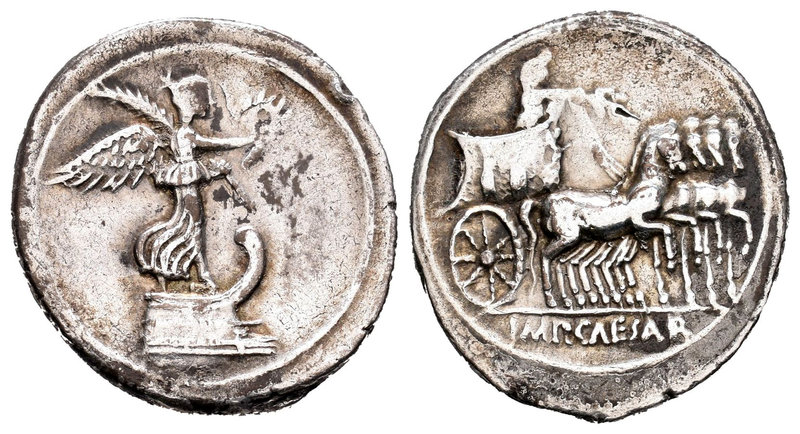 Augusto. Denario. 29-27 a.C. Incierta. (Ffc-90). (Cal-673). Anv.: Victoria sobre...