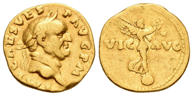 Vespasiano. Áureo. 70-72 d.C. Roma. (Spink-2256). (Ric-41). (Cal-698). Anv.: IMP...
