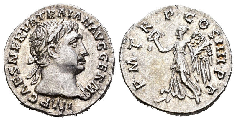 Trajano. Denario. 102 d.C. Roma. (Spink-no cita). (Ric-60). (Seaby-242a). Rev.: ...