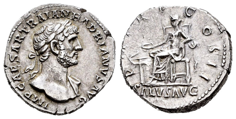 Adriano. Denario. 117-138 d.C. Roma. (Ric-46). Anv.: IMP CAESAR TRAIAN HADRIANVS...