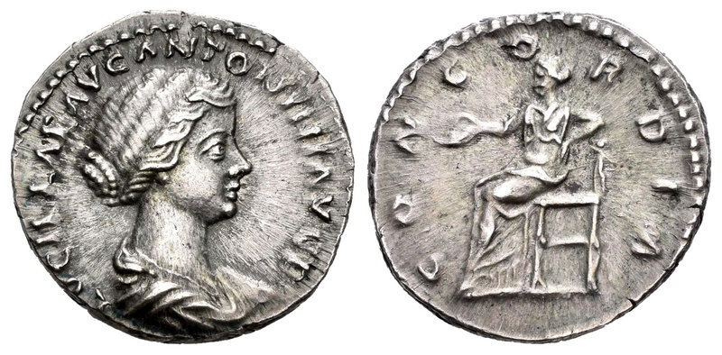 Lucila. Denario. 164 d.C. Roma. (Ric-758). (Ch-6 var). Anv.: LVCILLAE AVG ANTONI...