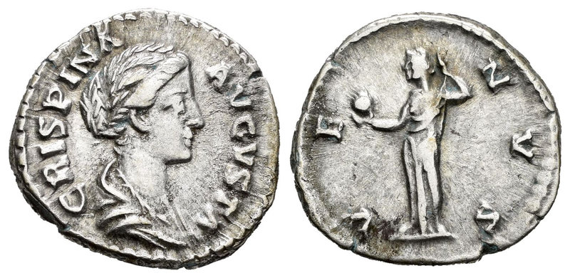 Crispina. Denario. 180-182 d.C. Roma. (Spink-6002). (Ric-286a). (Seaby-35). Rev....
