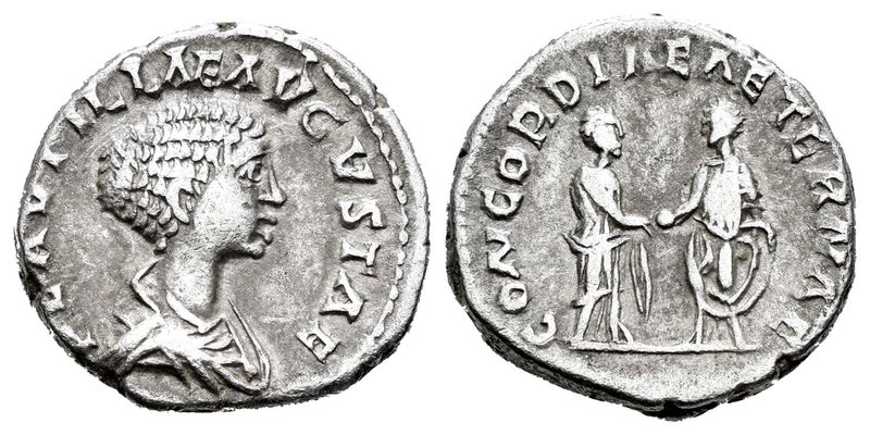 Plautilla. Denario. 220 d.C. Roma. (Spink-7069). (Ric-361). Rev.: CONCORDIAE AET...