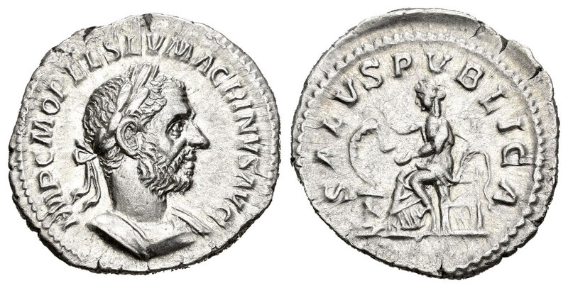 Macrino. Denario. 217-217 d.C. Roma. (Spink-7363). (Ric-85). (Seaby-114). Rev.: ...