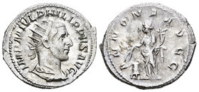 Filipo I. Antoniniano. 245-7 d.C. Roma. (Spink-8922). (Ric-29). Rev.: ANNONA AVG. Annona en pie a izquierda con maiz y cuerno de la abundancia, a sus ...