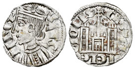 Reino de Castilla y León. Sancho IV (1284-1295). Cornado. Cuenca. (Bautista-429 variante). Anv.: Corona con gema. Rev.: Cuenco y estrella a los lados ...