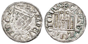 Reino de Castilla y León. Sancho IV (1284-1295). Cornado. León. (Bautista-430.5). Rev.: Estrellas a los lados de la cruz y L en puerta. Ve. 0,75 g. EB...