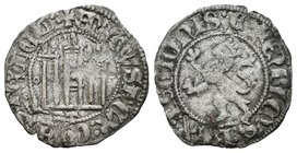 Reino de Castilla y León. Enrique III (1390-1406). Novén. Toledo. (Bautista-781.2). Ve. 0,56 g. Castillo entre roeles con T debajo. MBC/MBC+. Est...30...