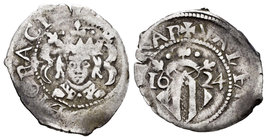 Felipe IV (1621-1665). Dieciocheno. 1624. Valencia. (Cal-1099). Ag. 1,96 g. MBC. Est...35,00.
