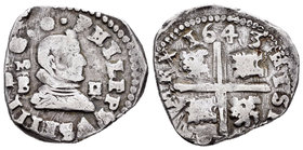 Felipe IV (1621-1665). 2 reales. 1643. Madrid. B. (Cal-852). Ag. 6,29 g. MBC+. Est...200,00.