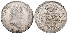 Fernando VII (1808-1833). 2 reales. 1811. Cádiz. CI. (Cal-837). Ag. 5,71 g. MBC+. Est...65,00.