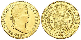 Fernando VII (1808-1833). 2 escudos. 1820. Madrid. CJ. (Cal-262). Au. 6,72 g. EBC-. Est...300,00.