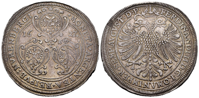 Alemania. Nurnberg. Ferdinand II. Thaler. 1627. Nuremberg. (Km-52). (Dav-5636). ...